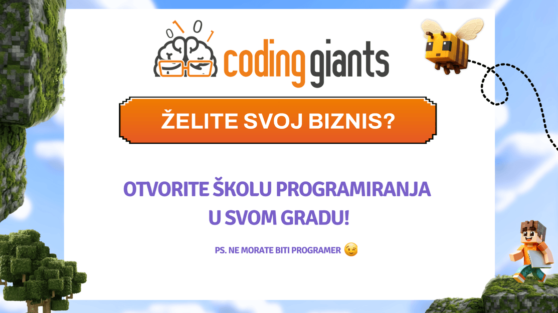 Otvorite Coding Giants školu programiranja u svom gradu